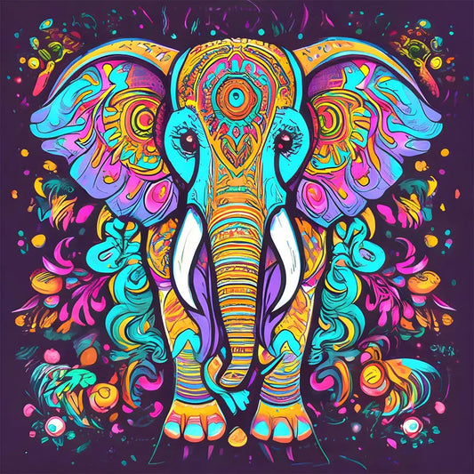 Small Colourful elephant