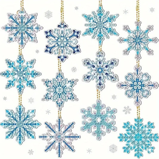 Blue and green ornaments/ keyrings