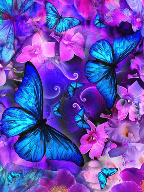 BLUE BUTTERFLIES