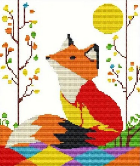 CROSS-STITCH Little fox