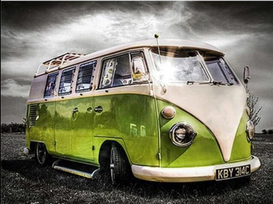 Green VW Bus