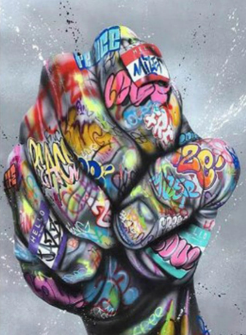 Graffiti hands