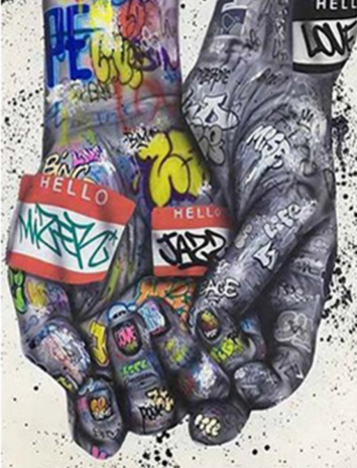 Graffiti fist