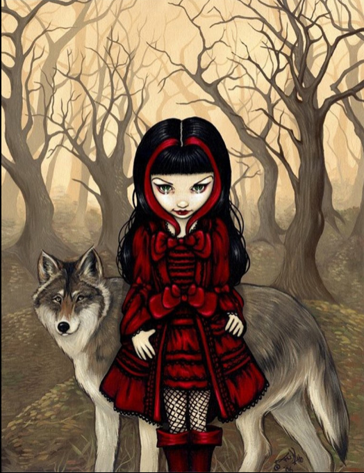 Cartoon Doll with wolf