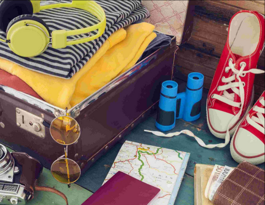 Suitcase contents Diamond Dot