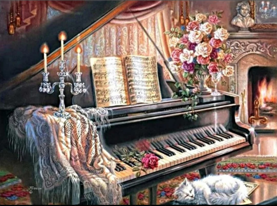 Black Piano (40*50cm)