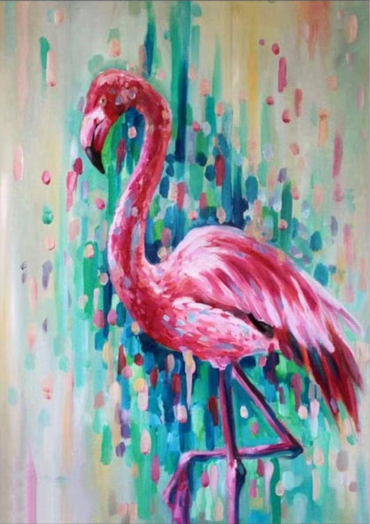 Pink Flamingo painting