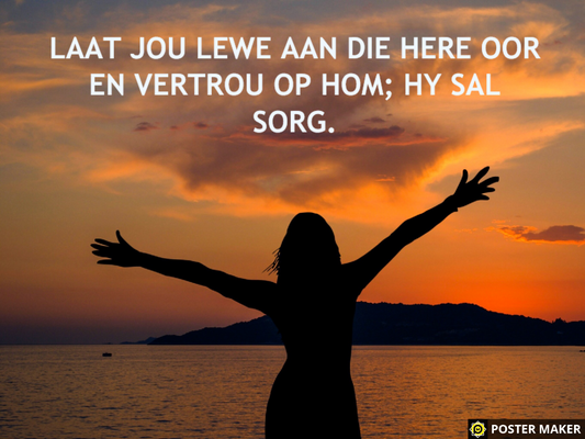 Laat Jou Lewe Aan Die Here Oor 40x50cm